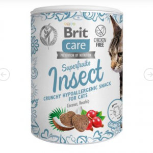 Brit Care křupky s hmyzem, kokosem a šípkem 100g